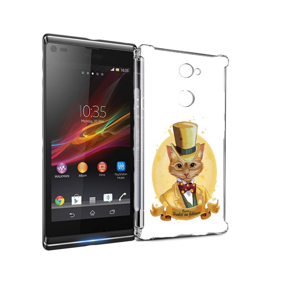 

Чехол MyPads Tocco для Sony Xperia L2 кот юрист (PT99662.233.401), Прозрачный, Tocco