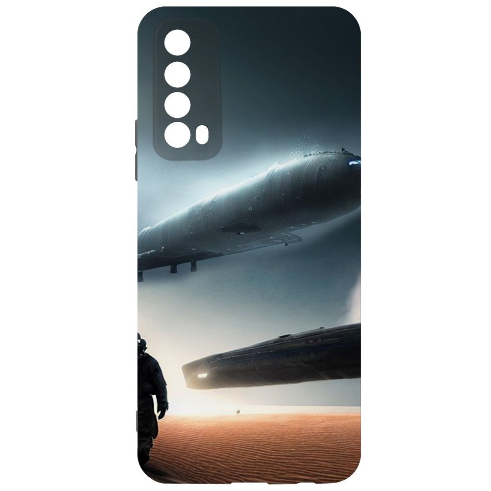 

Чехол-накладка Софт Пора лететь для Huawei P Smart (2021), Черный