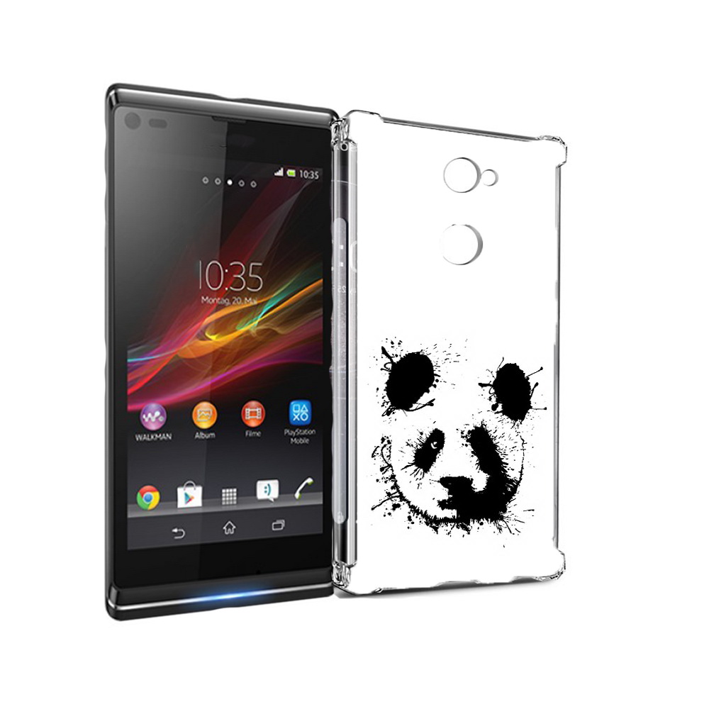 

Чехол MyPads Tocco для Sony Xperia L2 клякса-панда (PT99662.233.389), Прозрачный, Tocco
