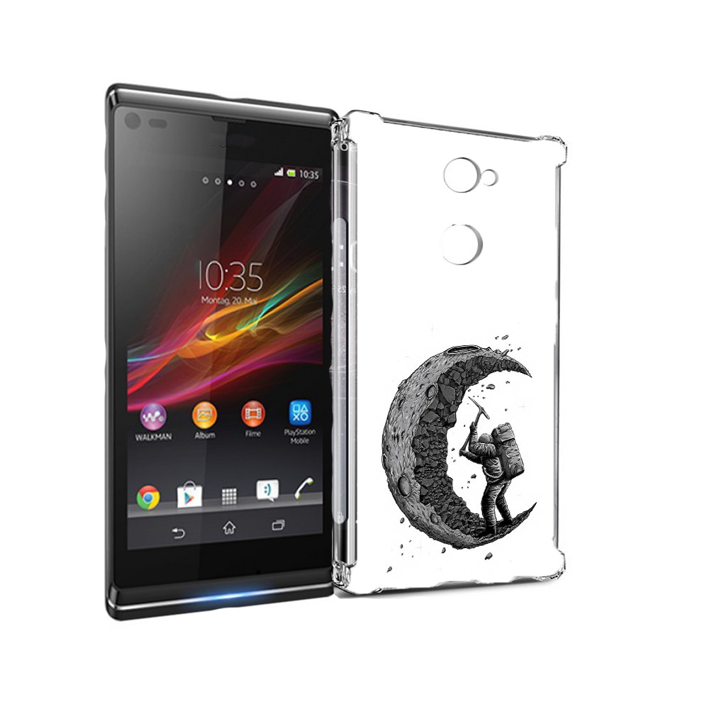 

Чехол MyPads Tocco для Sony Xperia L2 камненная луна (PT99662.233.384), Прозрачный, Tocco