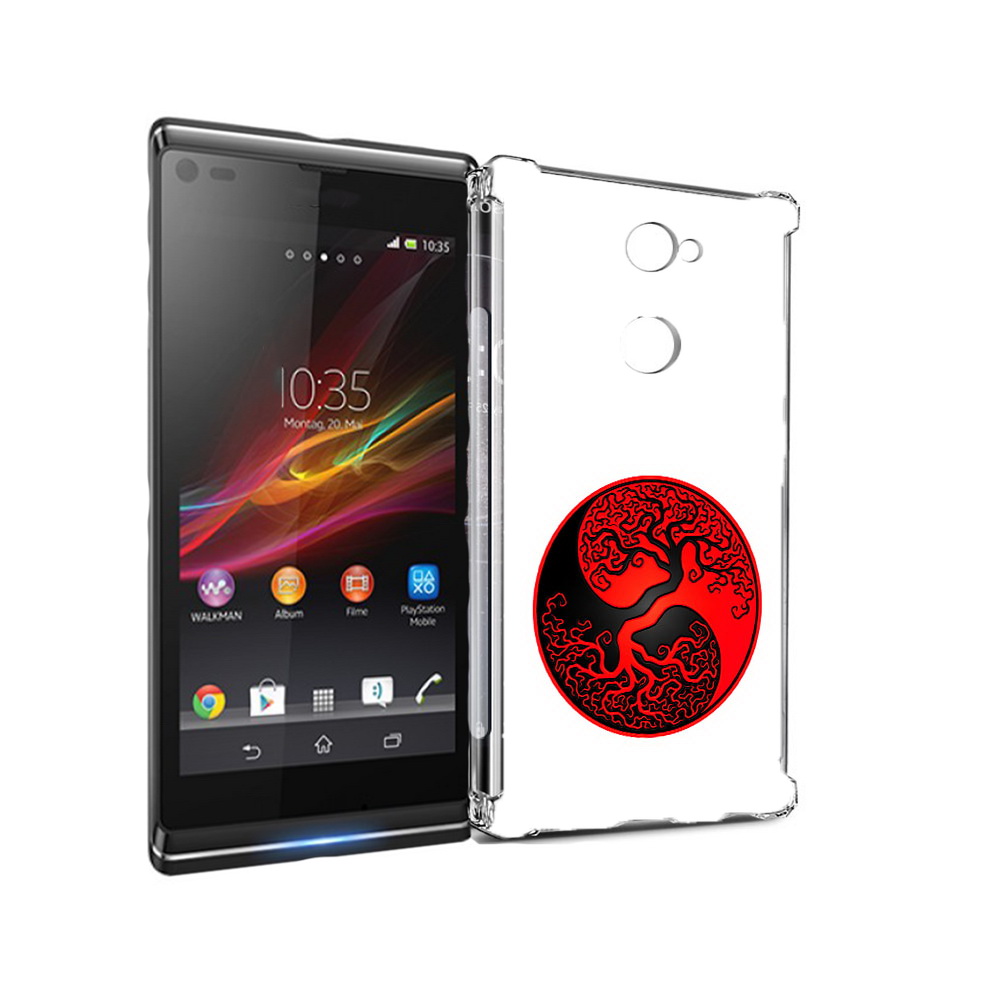 

Чехол MyPads Tocco для Sony Xperia L2 инь янь дерево (PT99662.233.379), Прозрачный, Tocco