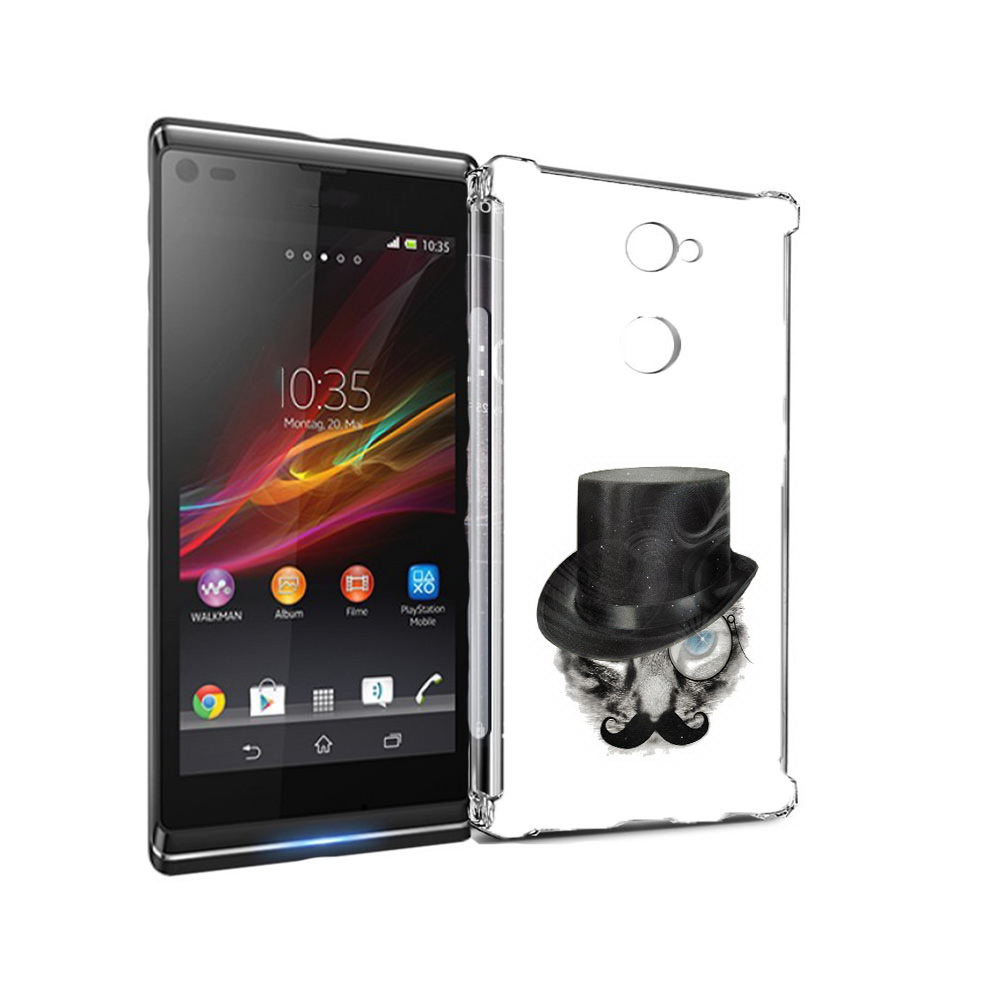 

Чехол MyPads Tocco для Sony Xperia L2 интелегентный кот (PT99662.233.378), Прозрачный, Tocco