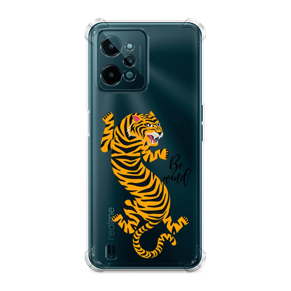 

Чехол Awog на Oppo Realme C15 "Tiger be wind", Желтый;черный, 259351-1