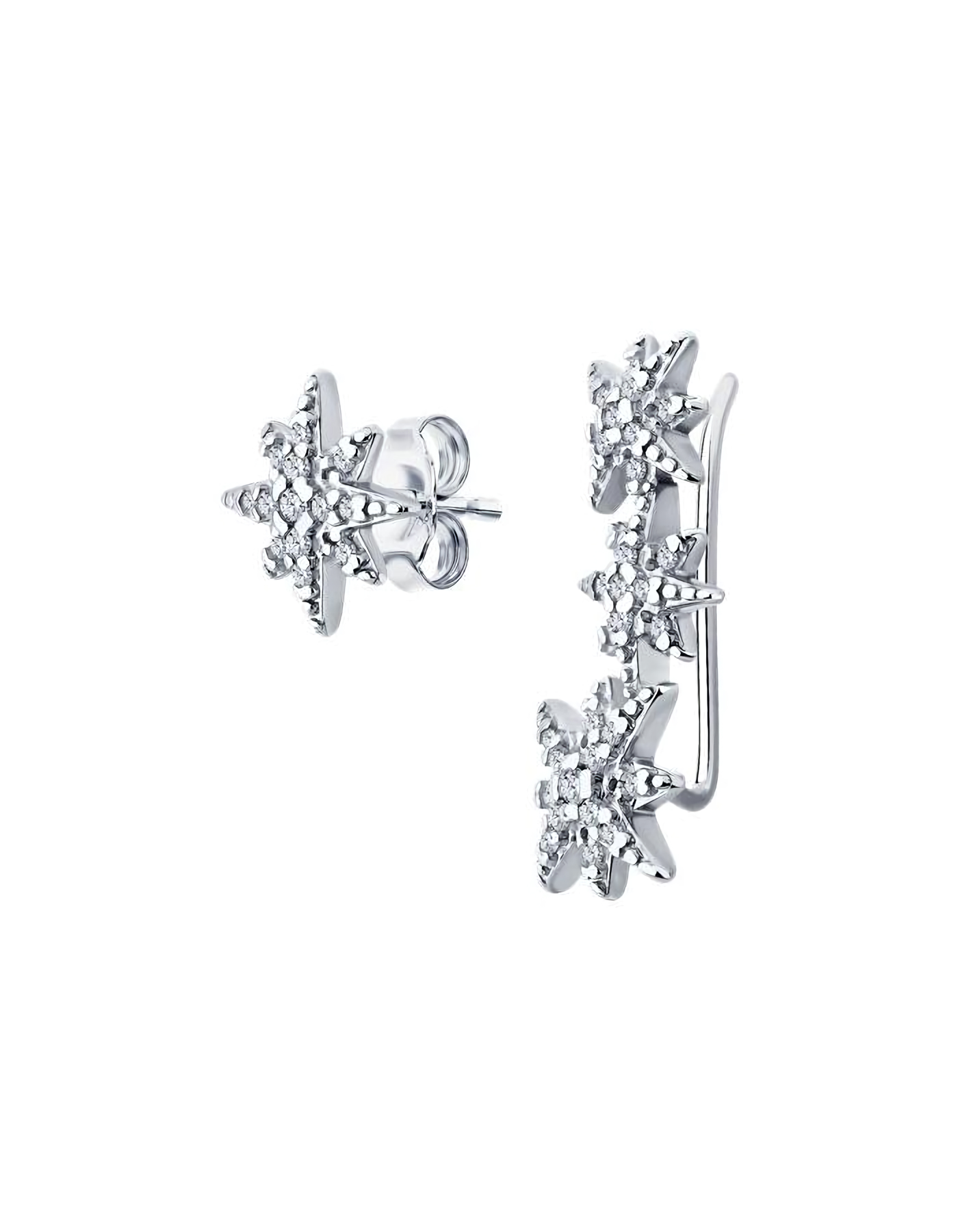 

Серьги из серебра TEO MAORI 894026413, фианит, 894026413
