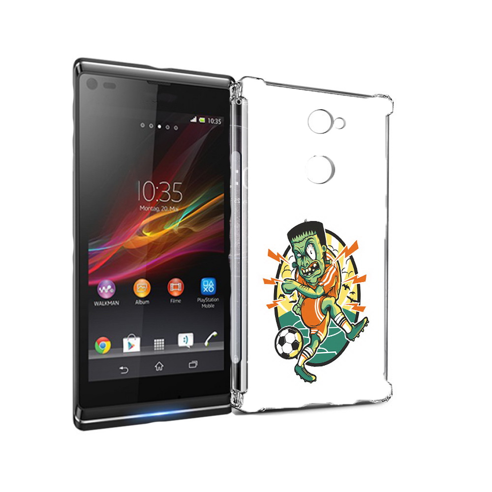 

Чехол MyPads Tocco для Sony Xperia L2 зомби футболист (PT99662.233.368), Прозрачный, Tocco