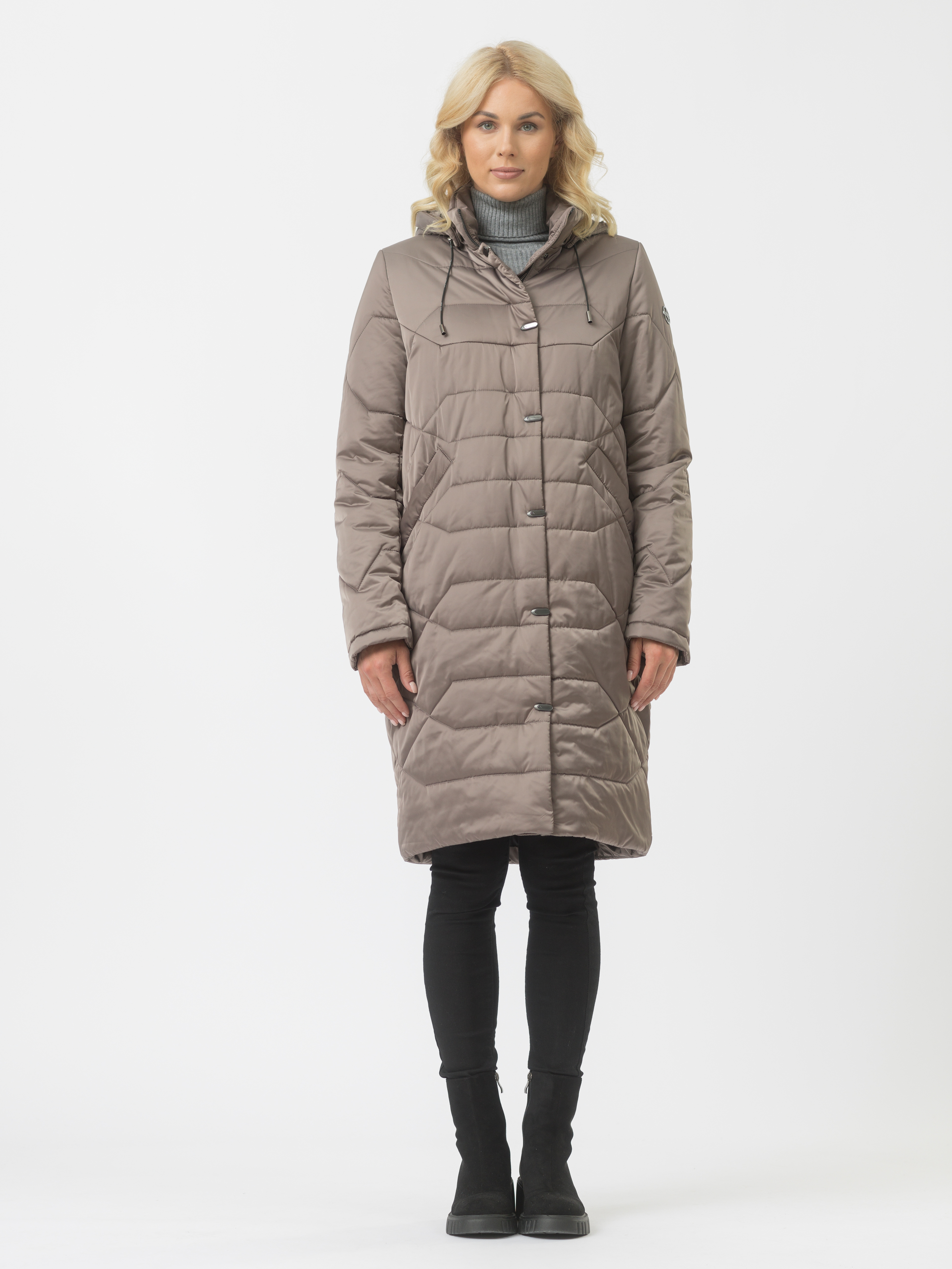 

Пальто женское Maritta 30-3027-54 коричневое 40 EU, Коричневый, 30-3027-54