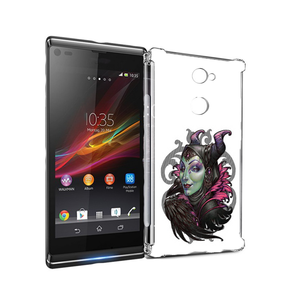 

Чехол MyPads Tocco для Sony Xperia L2 зеленая девушка с вороном (PT99662.233.357), Прозрачный, Tocco