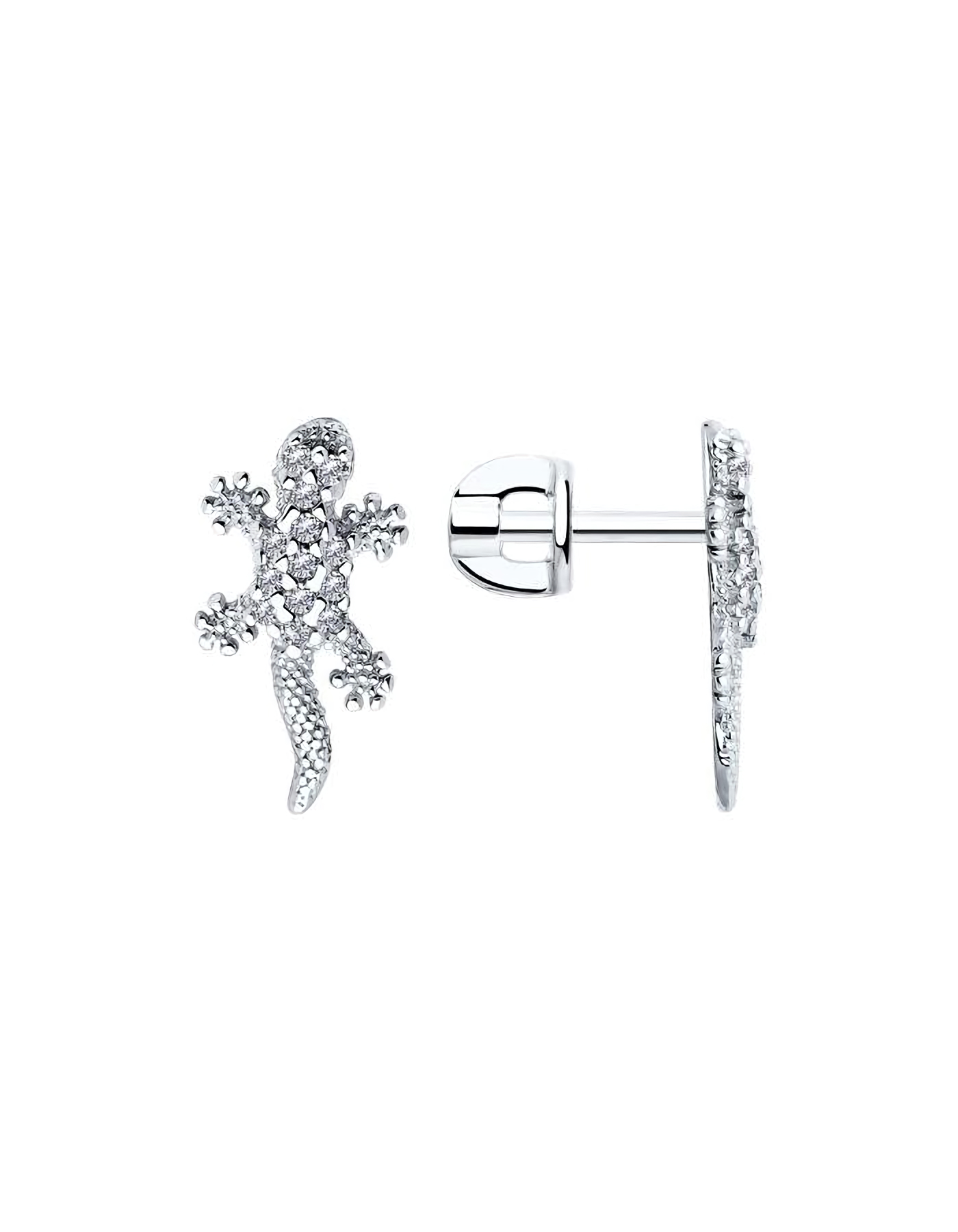 

Серьги пусеты из серебра TEO MAORI 894025990, фианит, 894025990