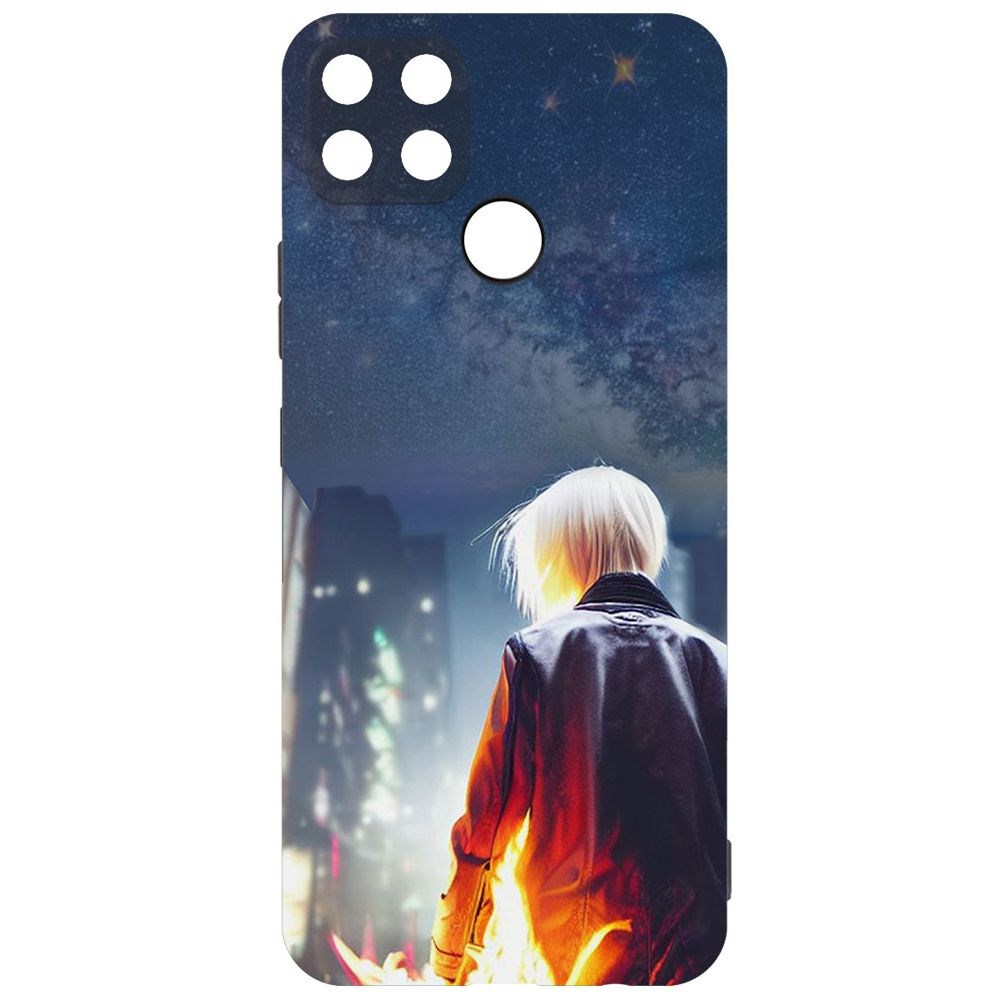 

Чехол-накладка Софт Перспектива для Realme C25/C25s, Черный