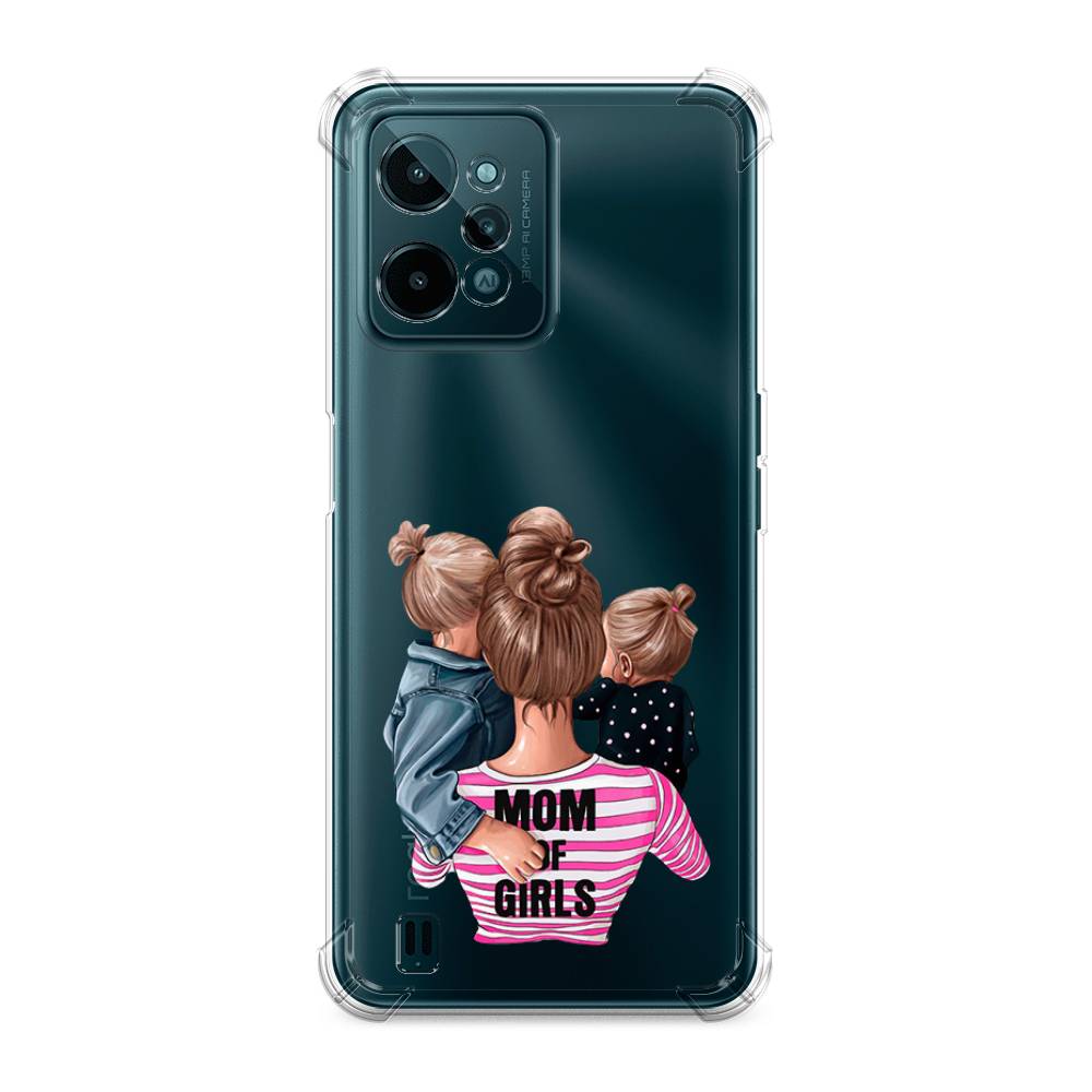 

Чехол Awog на Oppo Realme C15 "Mom of Girls", Синий;розовый;черный, 259351-1