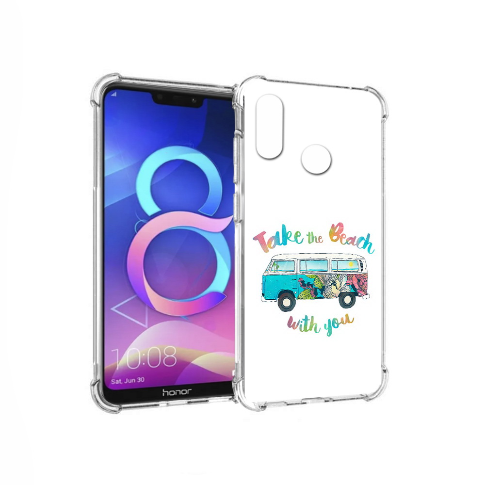 

Чехол MyPads Tocco для Honor 8C Хиппи автобус (PT121522.29.190), Прозрачный, Tocco