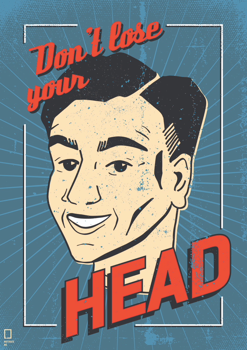 

Большой мотивационный постер на стену Lose Your Head 60х90 см без рамы, MMHEAD