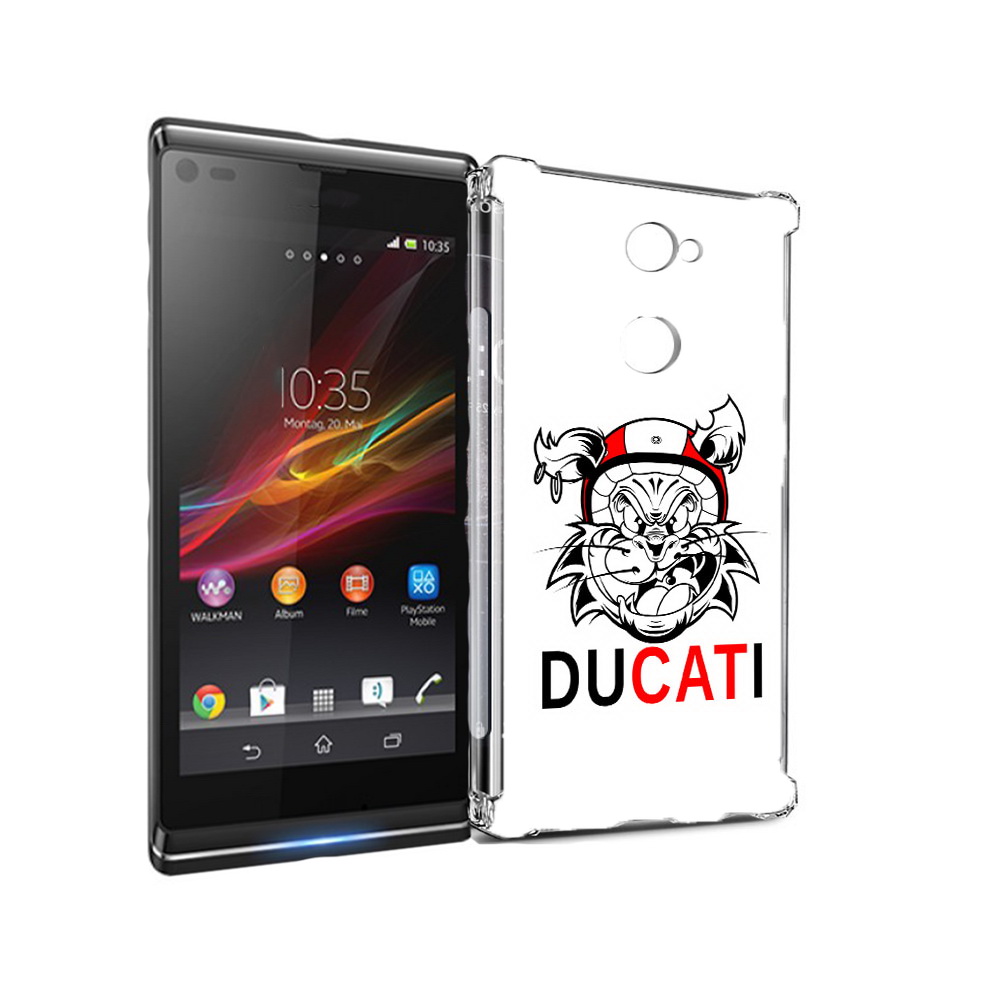 

Чехол MyPads Tocco для Sony Xperia L2 дукати (PT99662.233.339), Прозрачный, Tocco