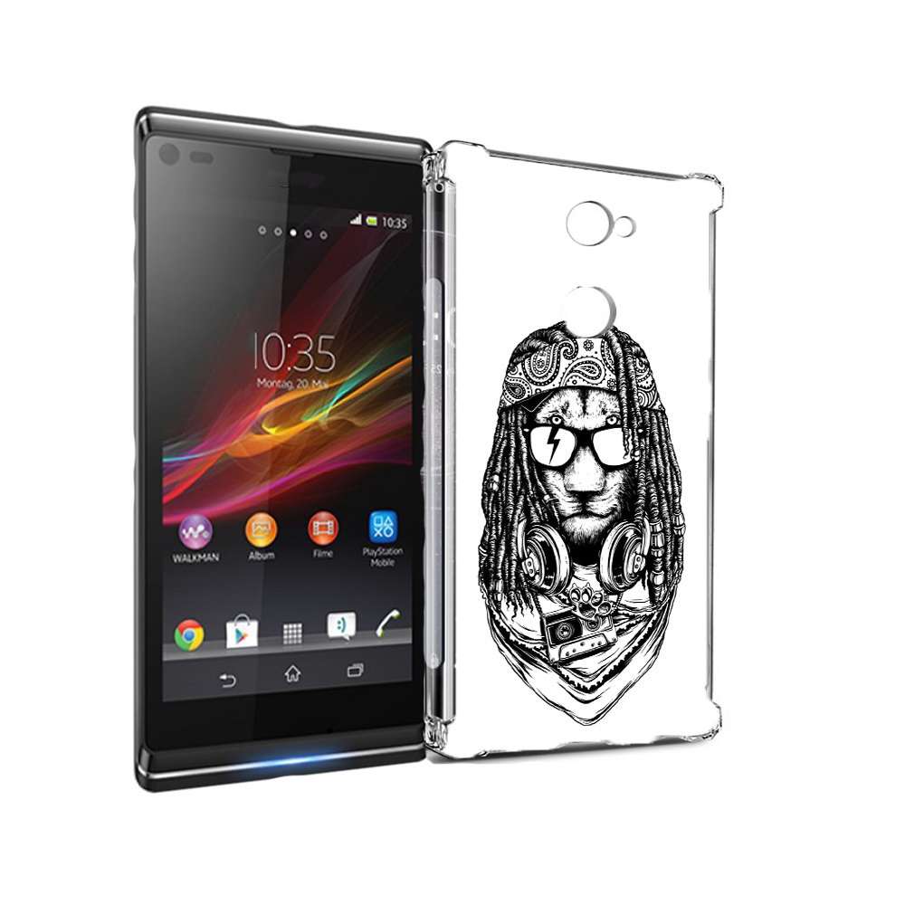 

Чехол MyPads Tocco для Sony Xperia L2 дреды льва (PT99662.233.338), Прозрачный, Tocco