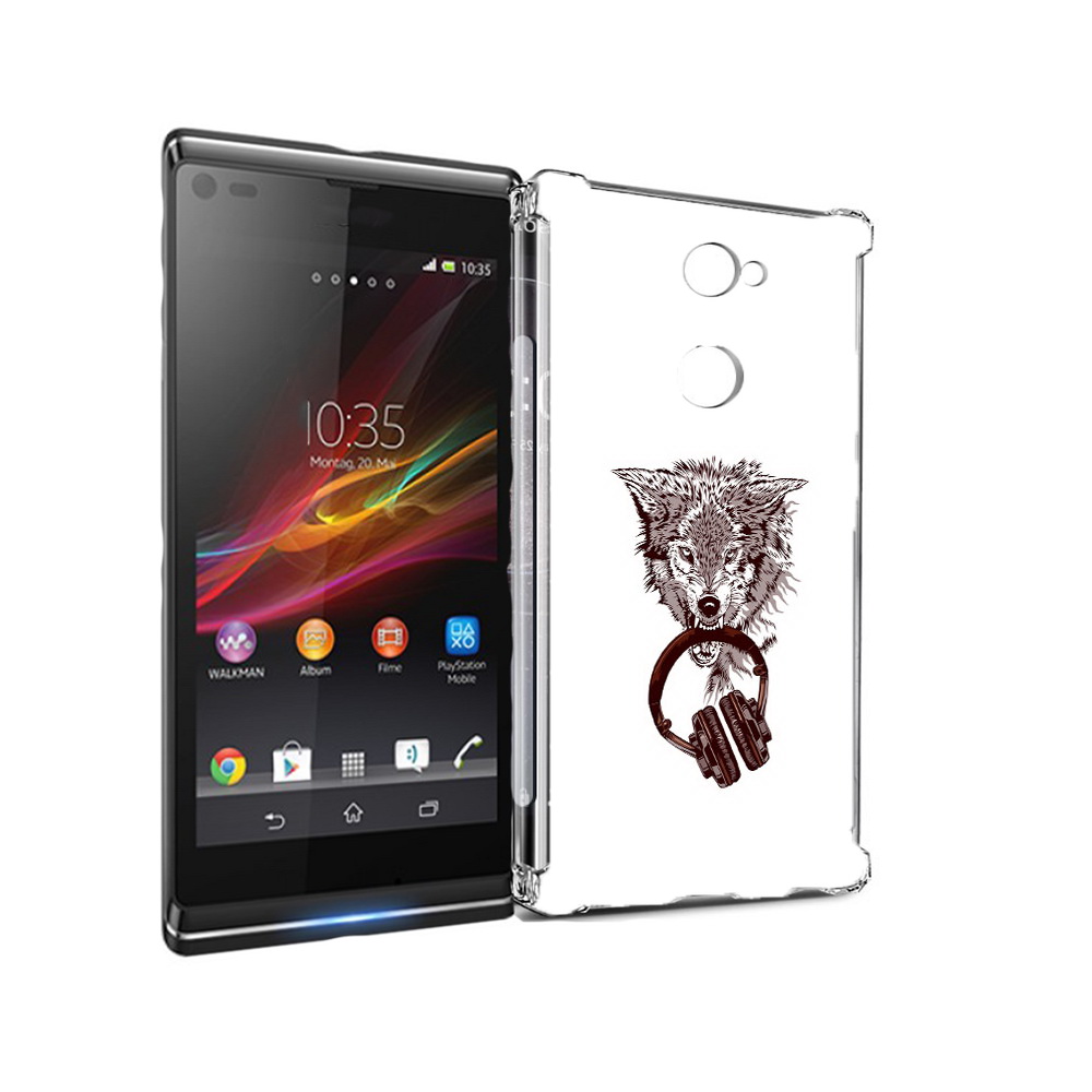 

Чехол MyPads Tocco для Sony Xperia L2 дикий волк (PT99662.233.325), Прозрачный, Tocco