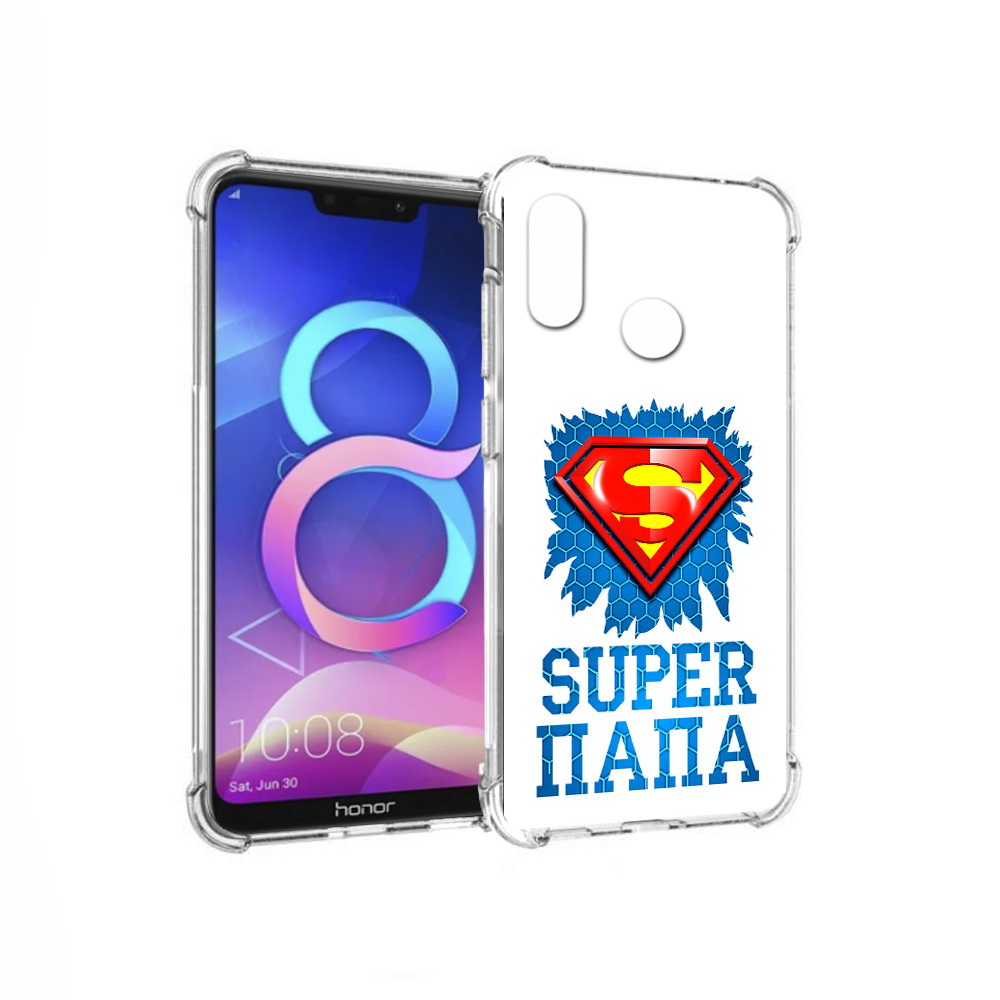 

Чехол MyPads Tocco для Honor 8C Супер Папа (PT121522.29.165), Прозрачный, Tocco