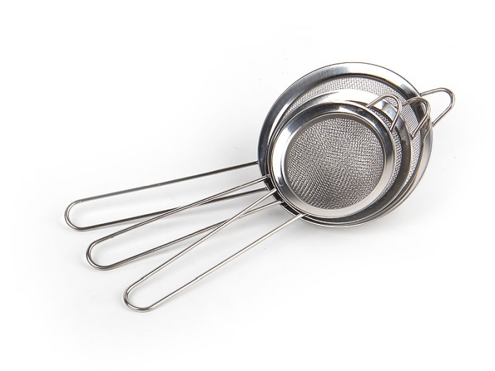 

Сито набор, 3 предмета, Серебристый