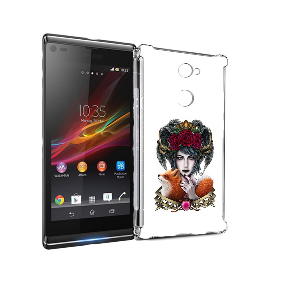 

Чехол MyPads Tocco для Sony Xperia L2 девушка с лисой (PT99662.233.314), Прозрачный, Tocco