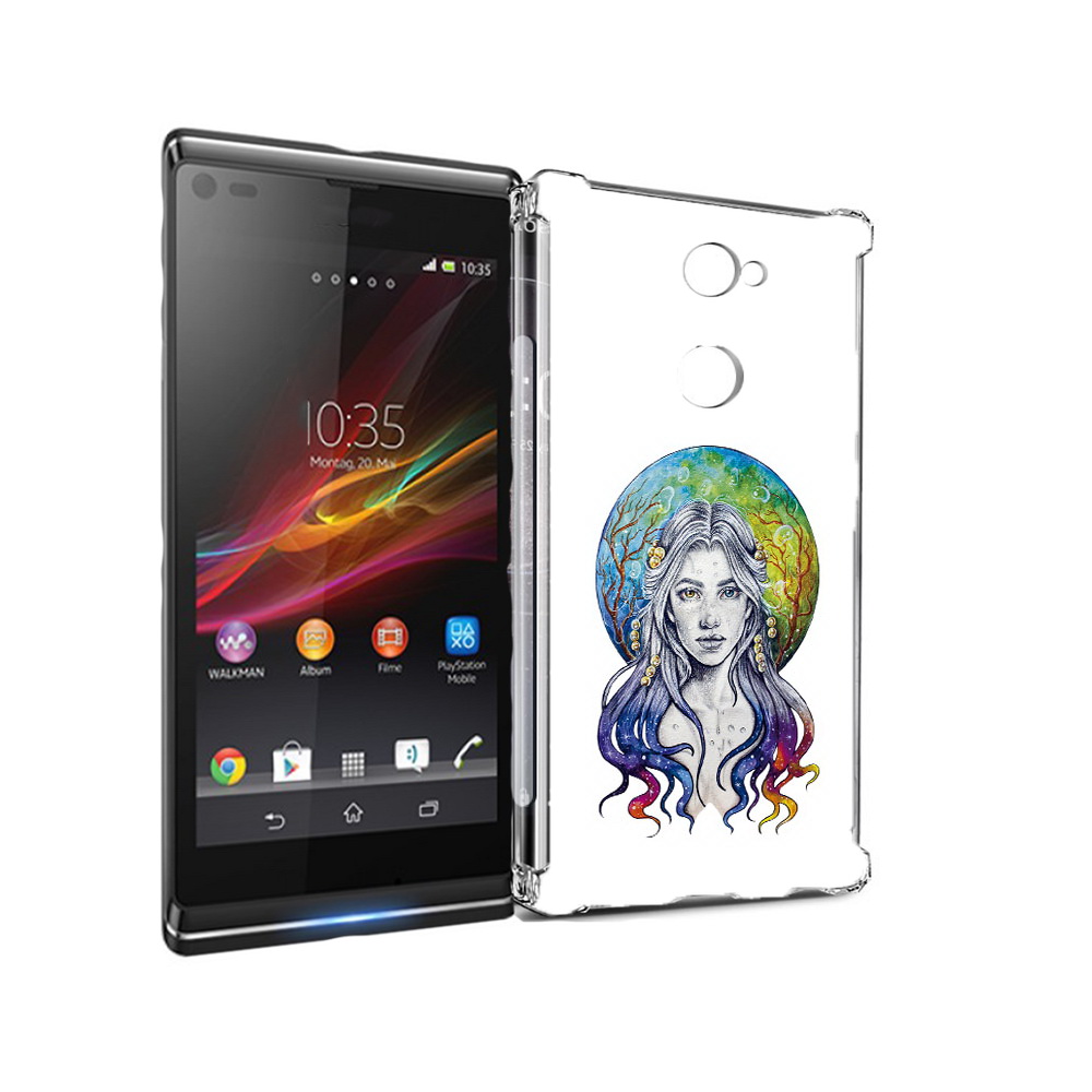 

Чехол MyPads Tocco для Sony Xperia L2 девушка с красивыми волосами (PT99662.233.313), Прозрачный, Tocco