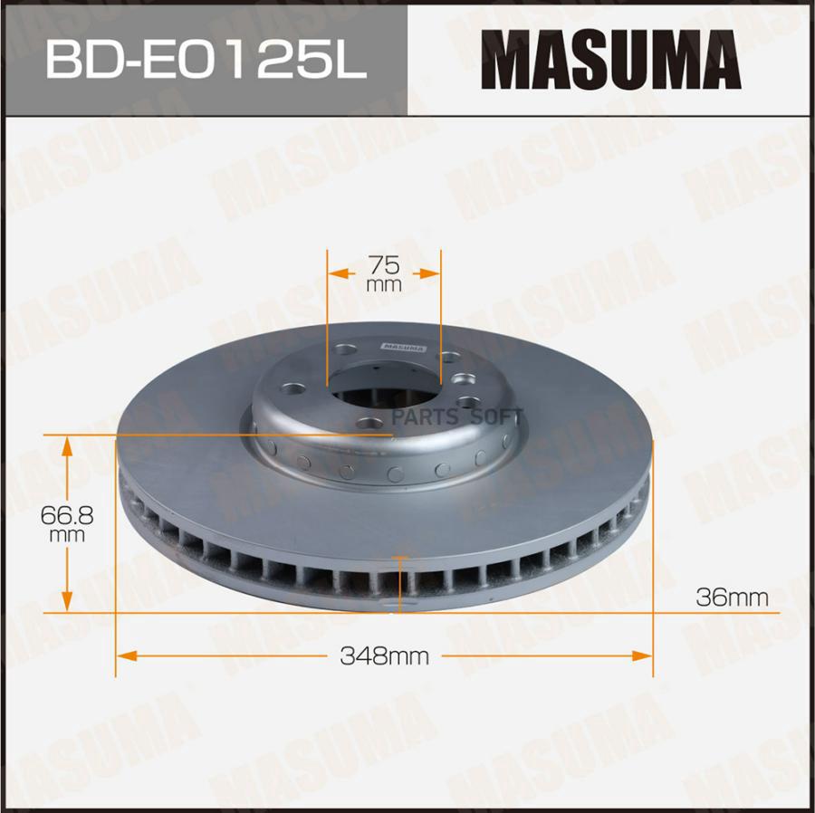 

Диск тормозной MASUMA front BMW 5-SERIES (F11), 6-SERIES (F13) LH