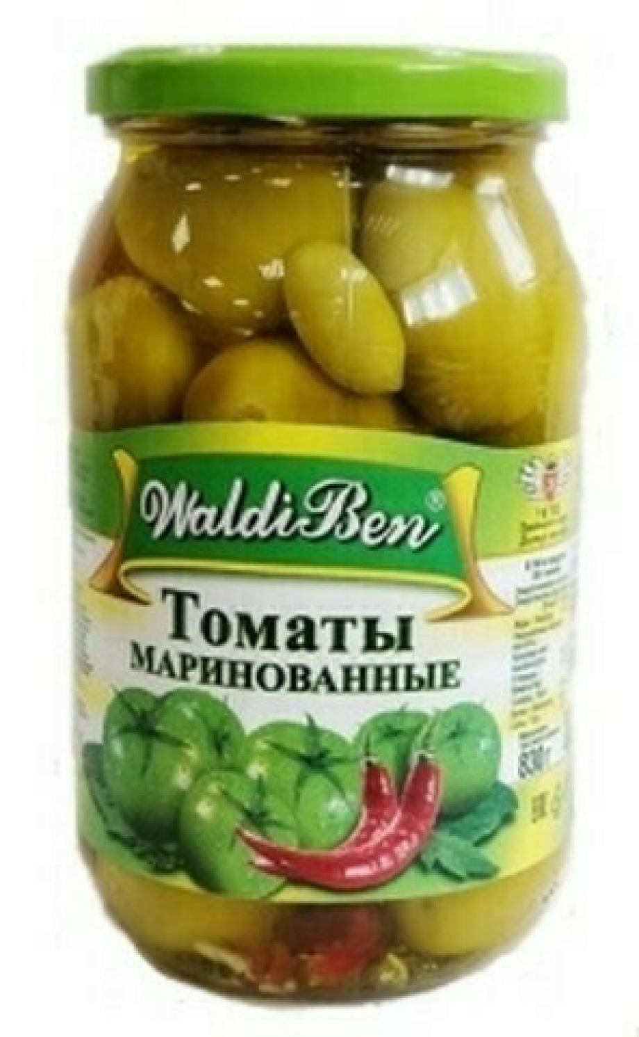 Томаты зеленые маринованные