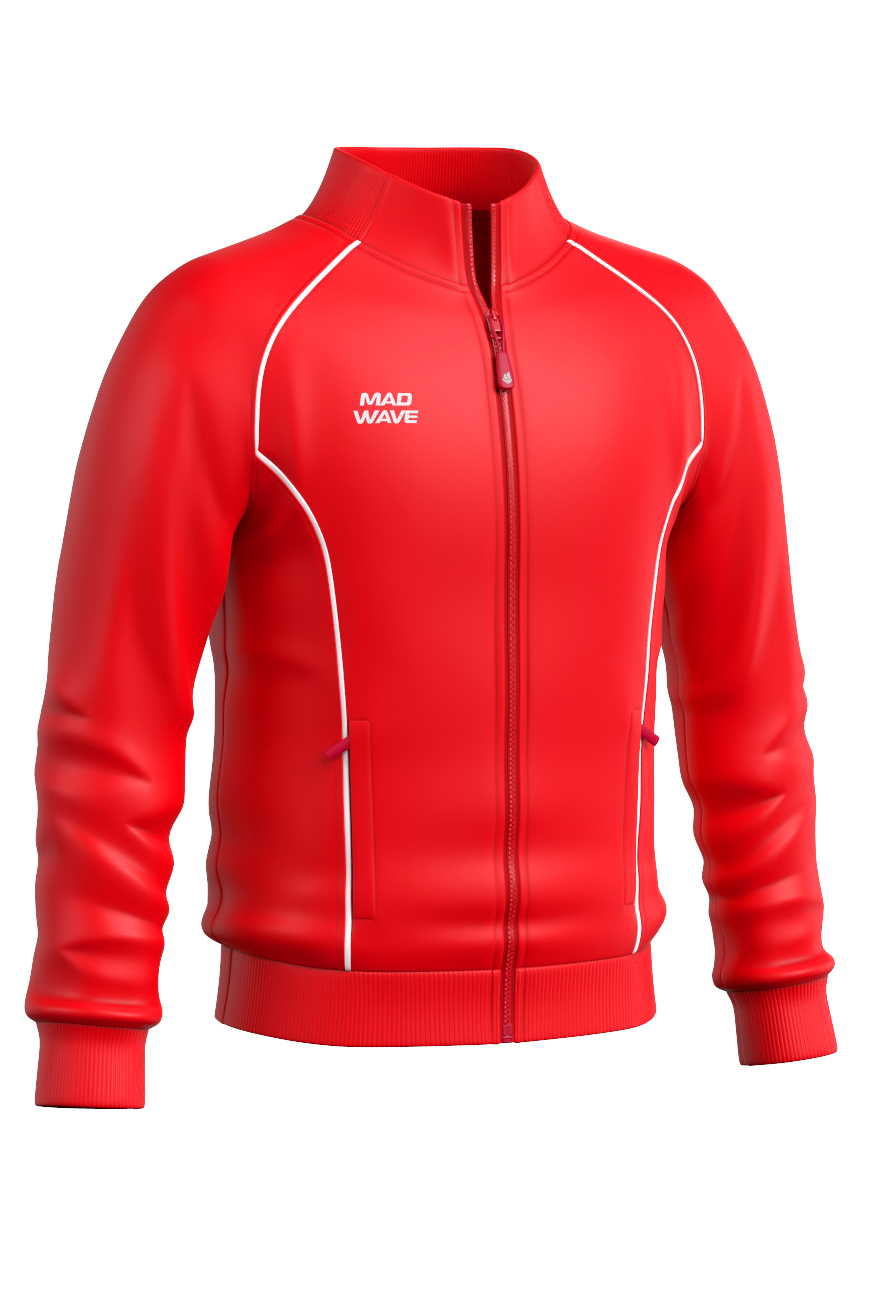 Толстовка детская Mad Wave Flex jacket junior, красный, 140