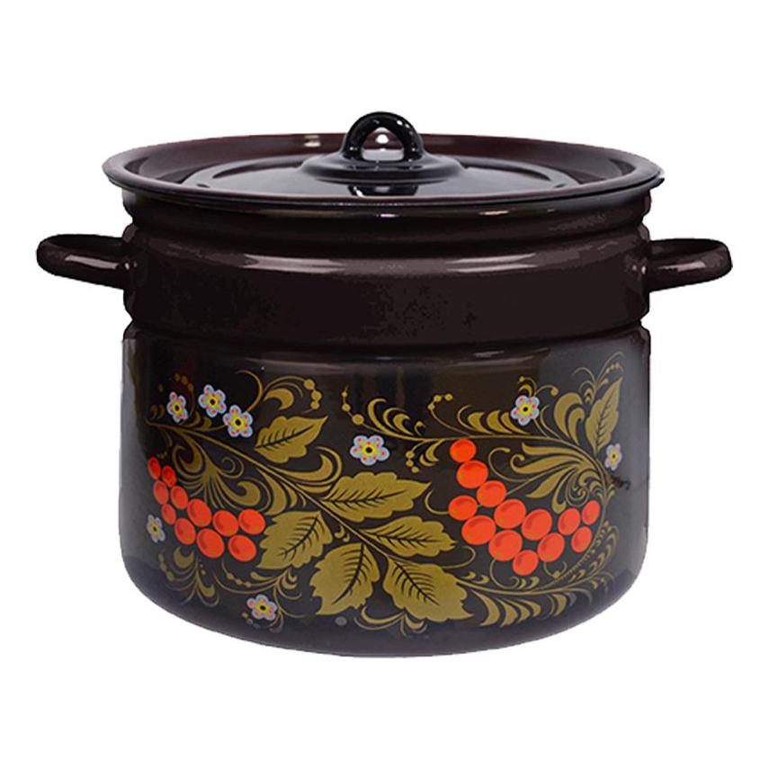 фото Кастрюля стальэмаль рябина 9 л