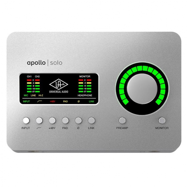 фото Аудиоинтерфейс universal audio apollo solo thunderbolt 3 heritage edition