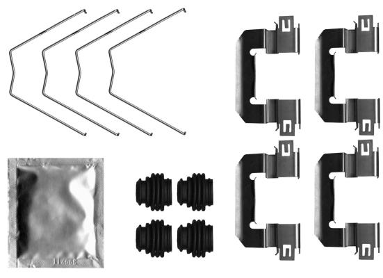 Комплект монтажный дискового тормоза | перед |