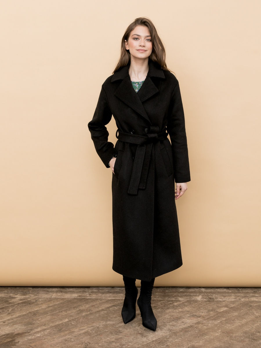 

Пальто женское Aylin Stories AS55 черное 40, Черный, AS55