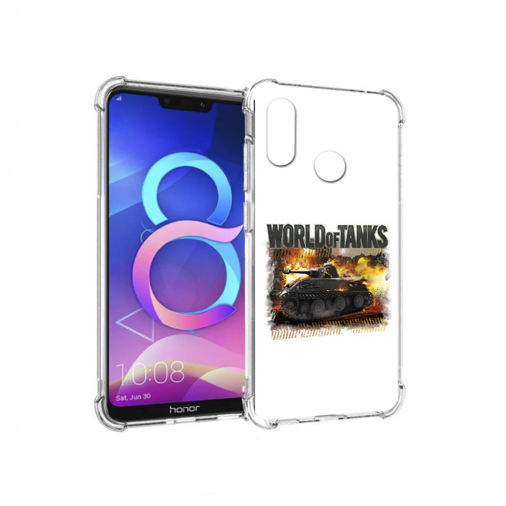 

Чехол MyPads Tocco для Honor 8C Мир танков-2 (PT121522.29.118), Прозрачный, Tocco