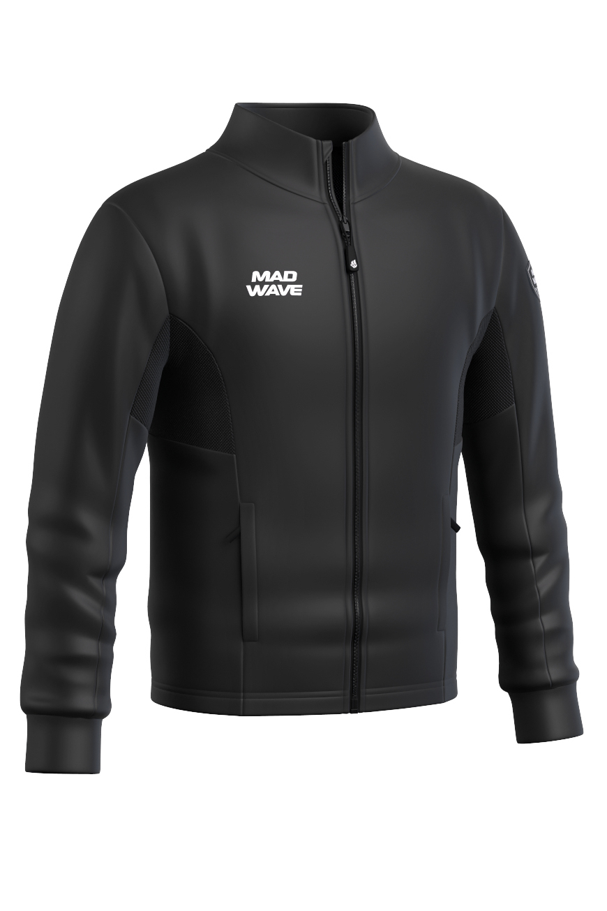 Толстовка детская Mad Wave Flex jacket junior, черный, 164
