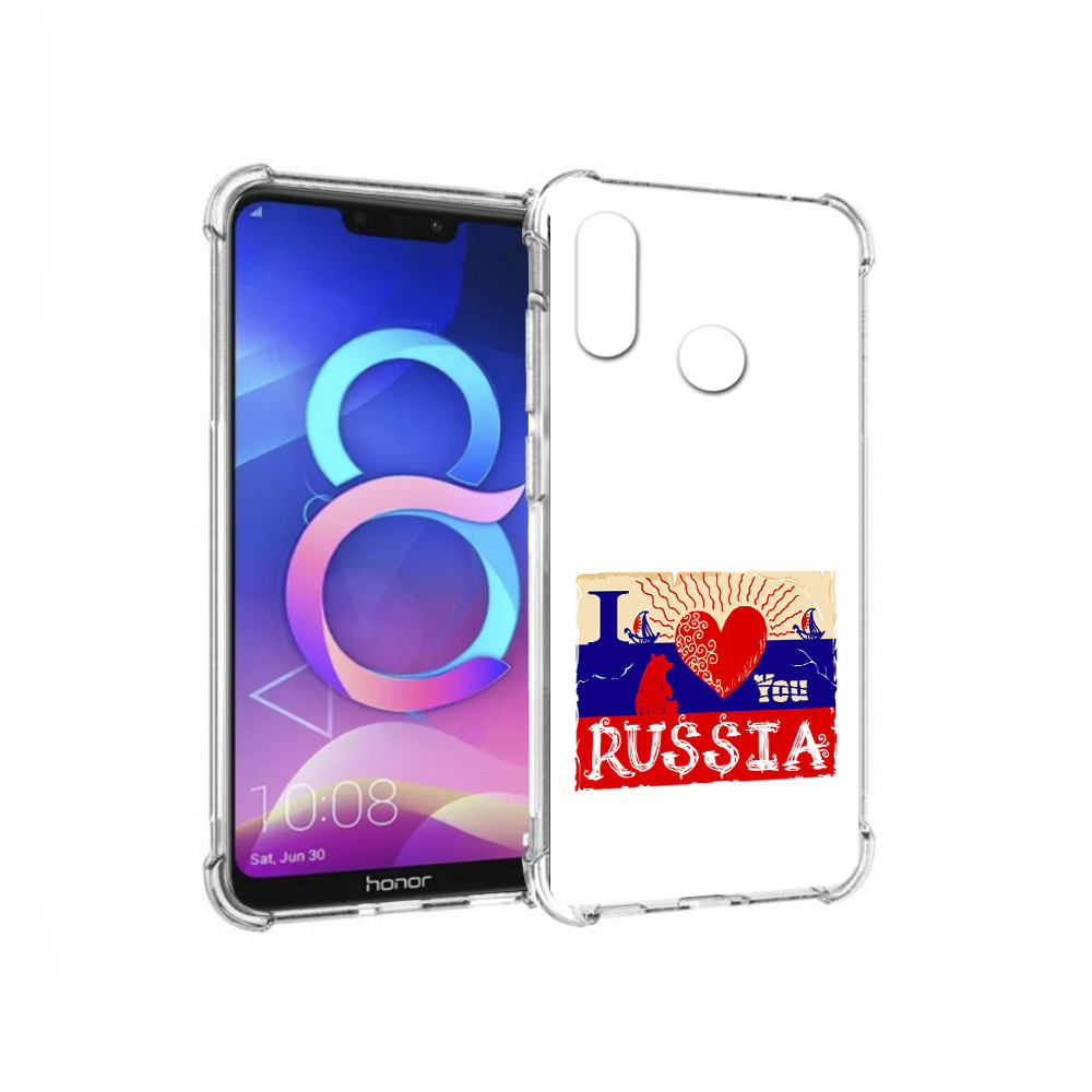 

Чехол MyPads Tocco для Honor 8C Люблю Россию (PT121522.29.112), Прозрачный, Tocco