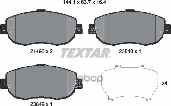 

Колодки тормозные дисковые передн LEXUS: GS 93-97, GS 97-05, IS 99-, IS SportCross 01-, SC