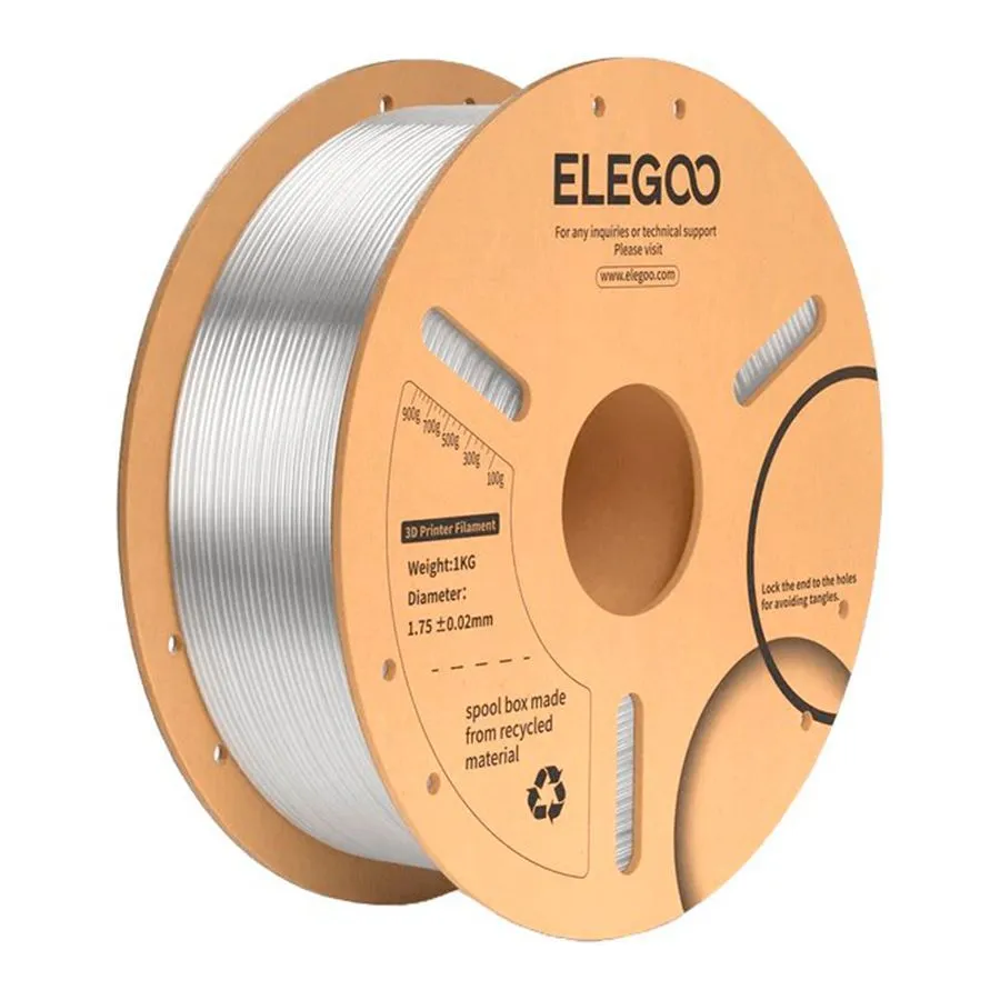 

Пластик PLA+ для 3D-принтера Elegoo PLA+ прозрачный (150077-11), PLA+