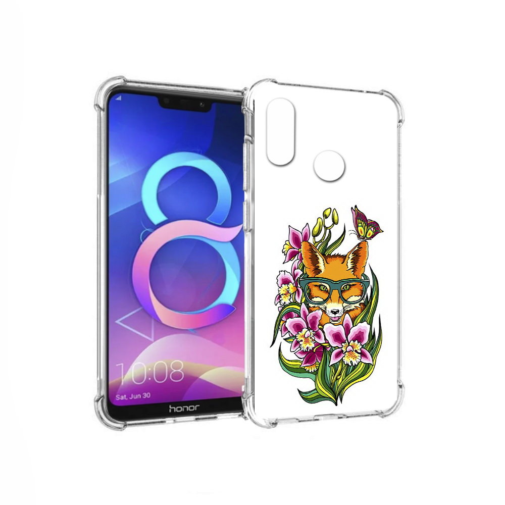 

Чехол MyPads Tocco для Honor 8C Лиса в цветах (PT121522.29.108), Прозрачный, Tocco