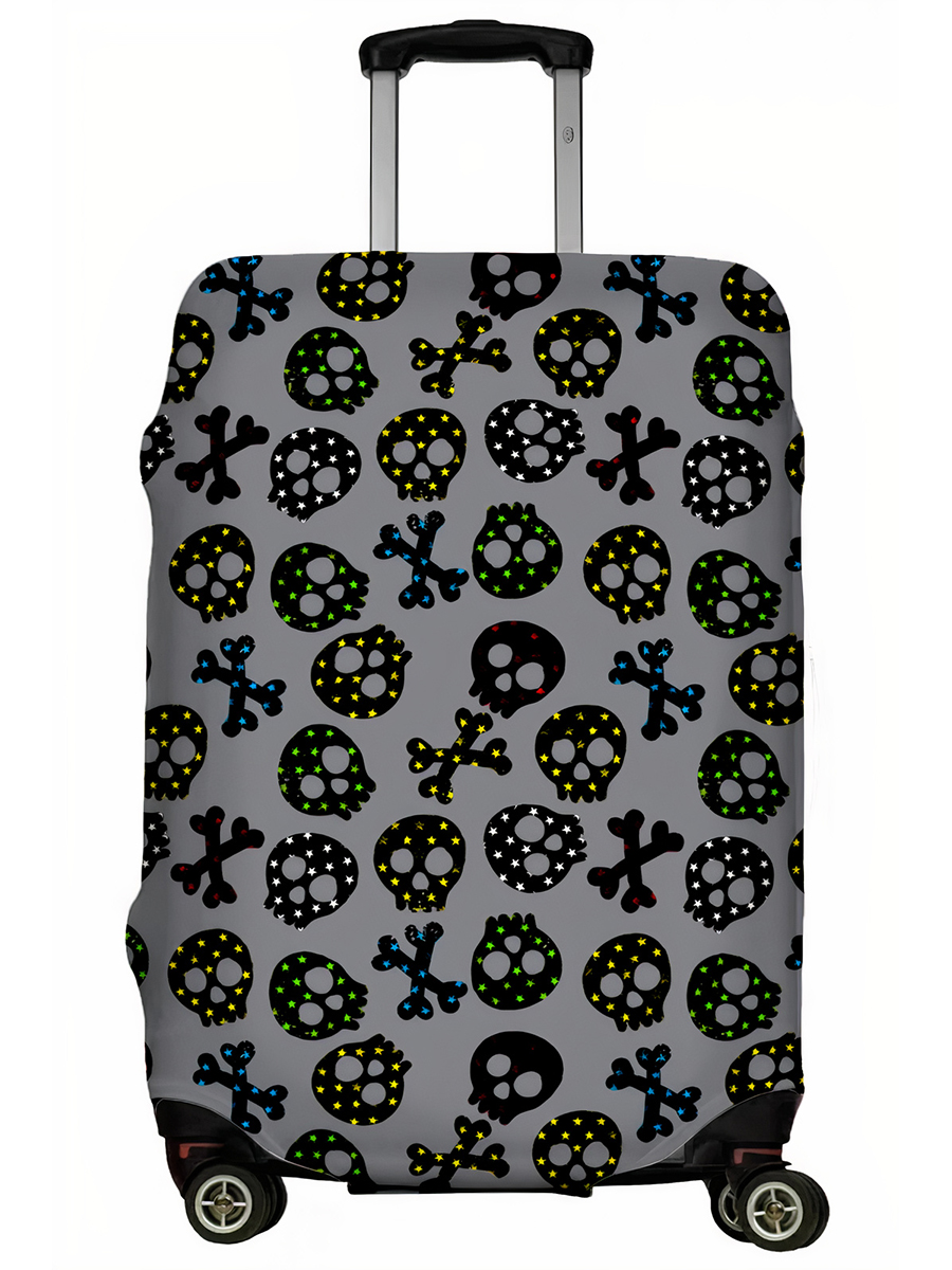 

Чехол для чемодана LeJoy LJ-CASE-433 Черепа и звезды S, LJ-CASE-433