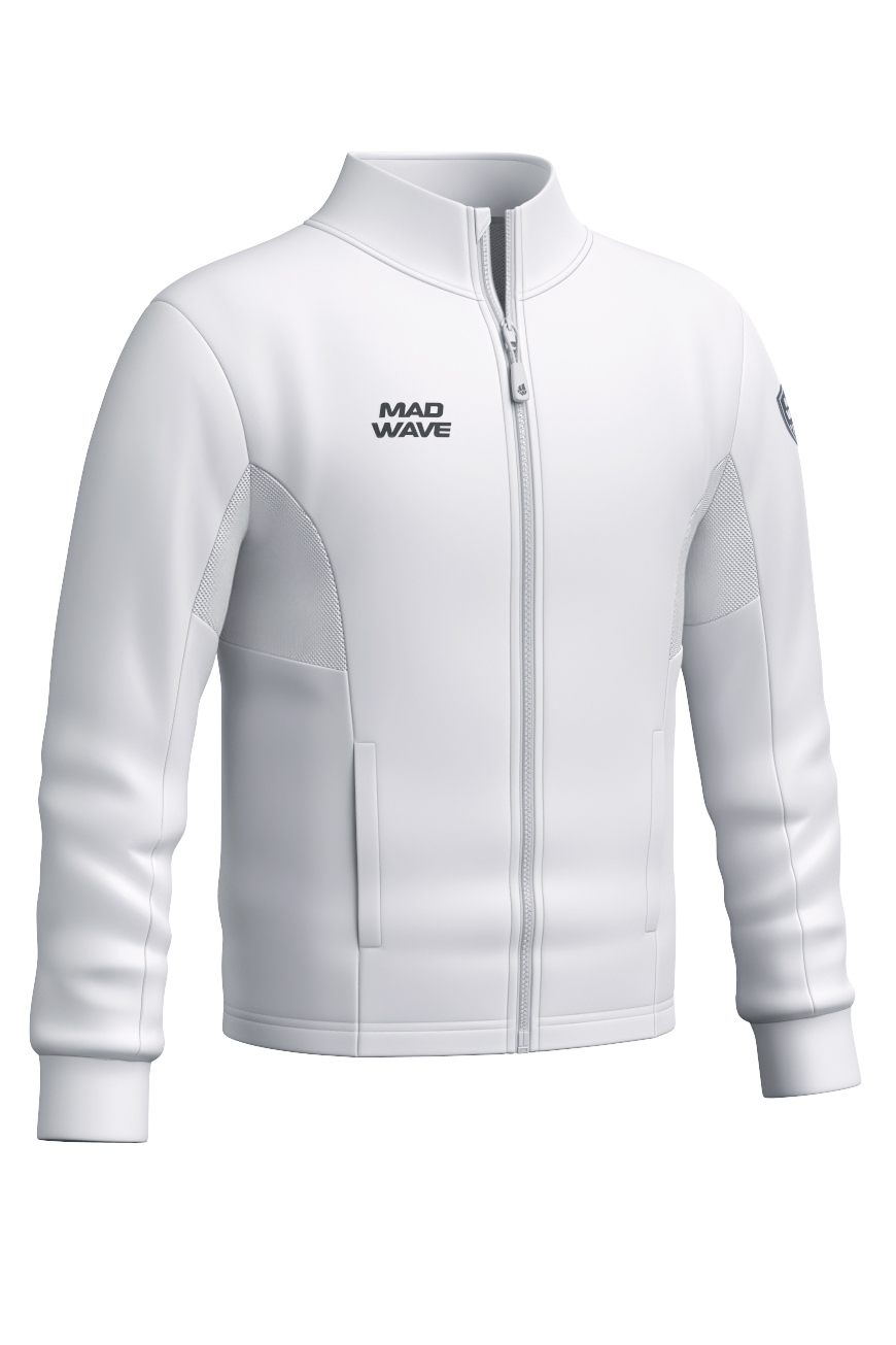 Толстовка детская Mad Wave Flex jacket junior, белый, 152