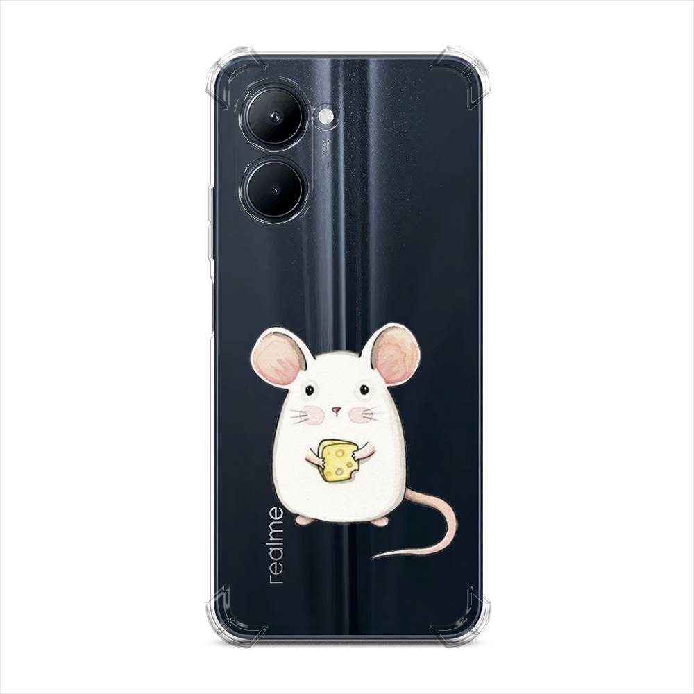

Чехол Awog на Realme Realme C33 "Мышка", Белый;розовый;прозрачный, 2511351-1