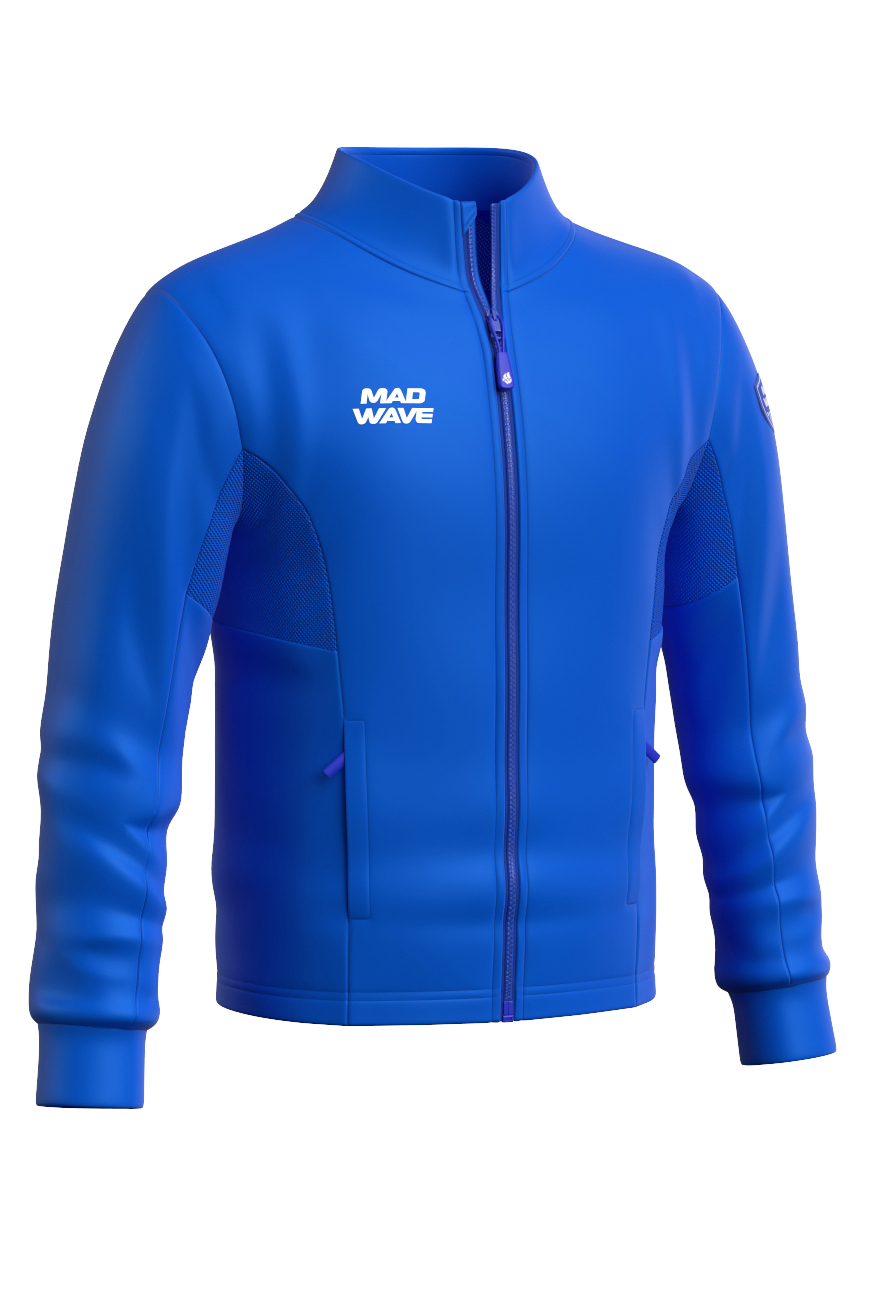 Толстовка детская Mad Wave Flex jacket junior, синий, 140