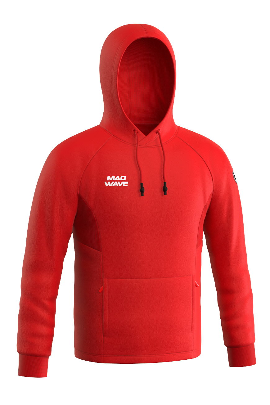 Худи детское Mad Wave Flex hoodie junior, красный, 164