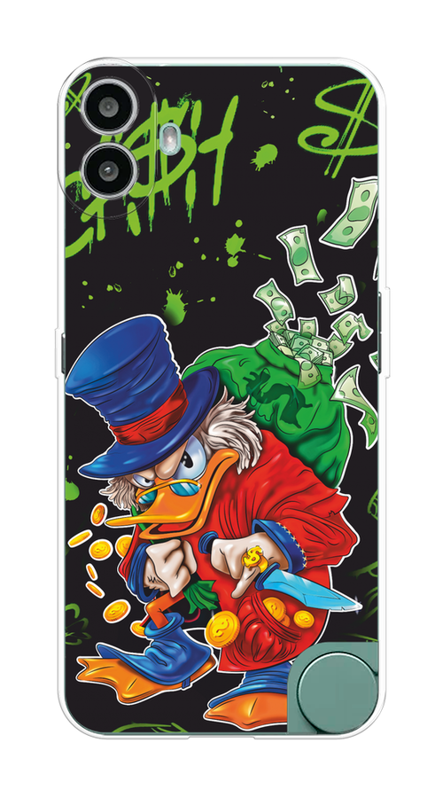 

Чехол на CMF Phone 1 "Скрудж Макдак с мешком денег", Красный;синий;зеленый;черный, 3300450-1