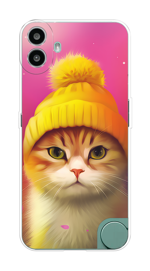 

Чехол на CMF Phone 1 "Котик в шапочке", Розовый;желтый;бежевый, 3300450-1