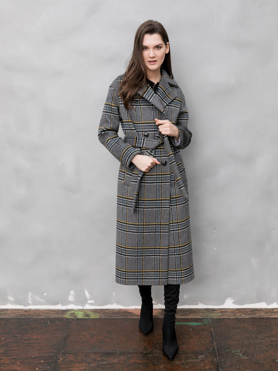 

Пальто женское Aylin Stories AS55 серое 48, Серый, AS55