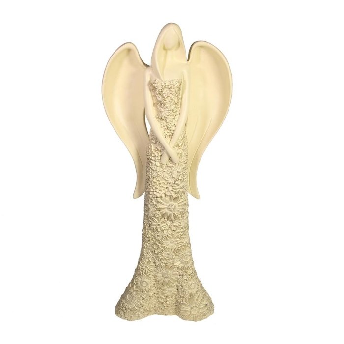 Фигура декоративная Ангел, цвет слоновая кость
