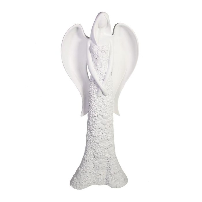 фото Фигура декоративная ангел, цвет белый ремеко