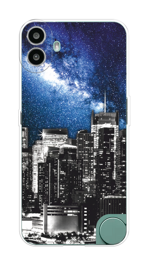 

Чехол на CMF Phone 1 "Космический Нью-Йорк", Синий;серый, 3300450-1