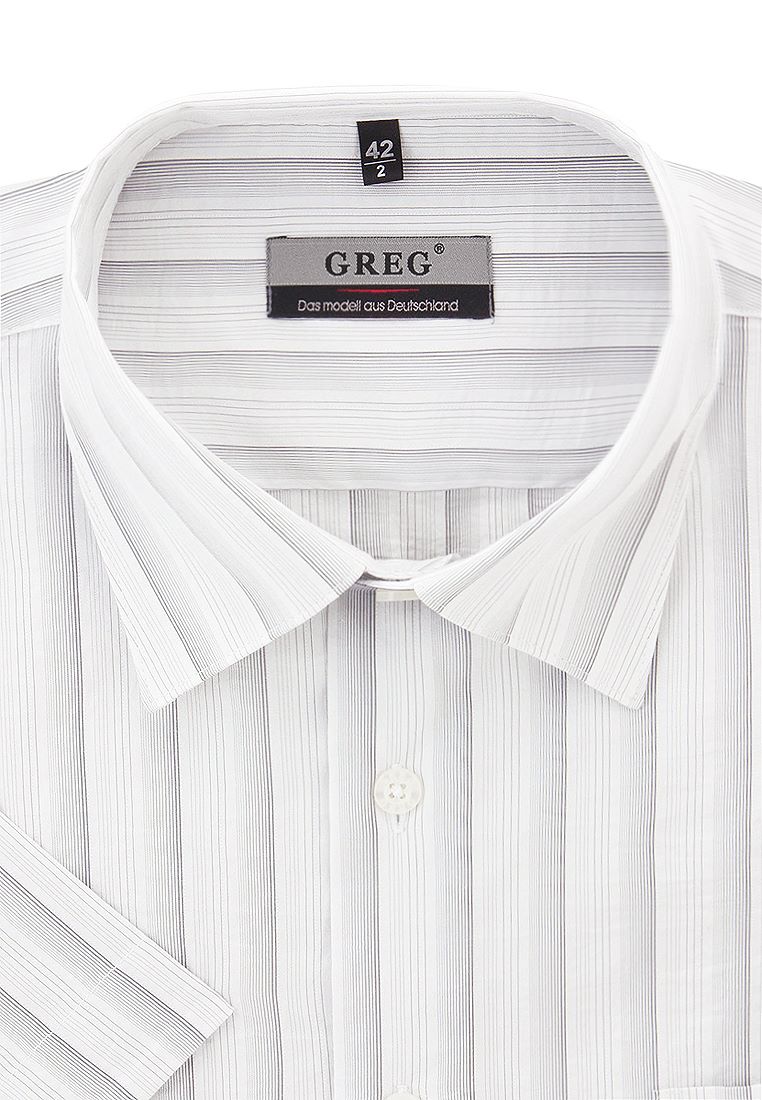 

Рубашка мужская Greg 01-00012259 серая 38, Серый, 01-00012259