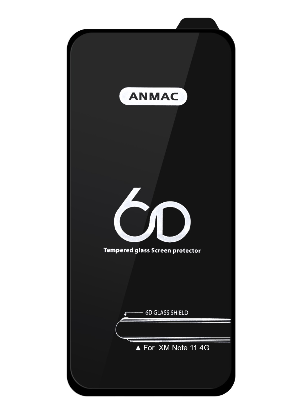 

Защитное стекло Anmac для Xiaomi Note 11 6D Black (IS788045)