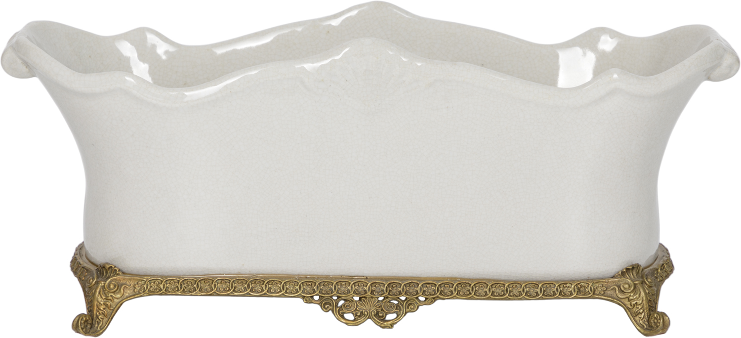 

Чаша декоративная 41х18х17см Glasar D384FC/WHITE